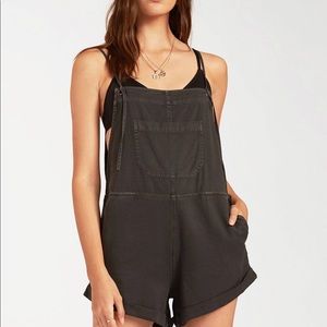 Billabong Wild Pursuit Short Overall Romper Large